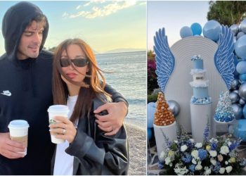 Η Ελένη Φουρέιρα και ο Αλμπέρτο Μποτία βάφτισαν τον γιο τους