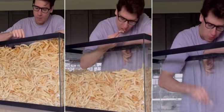 Tik Tok: Το «τερμάτισε»… έτρωγε τηγανητές πατάτες για 9 ώρες συνεχόμενα