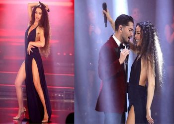 Ελένη Φουρέιρα: Βάζει «φωτιά» στη σκηνή με το iconic μαύρο φόρεμα