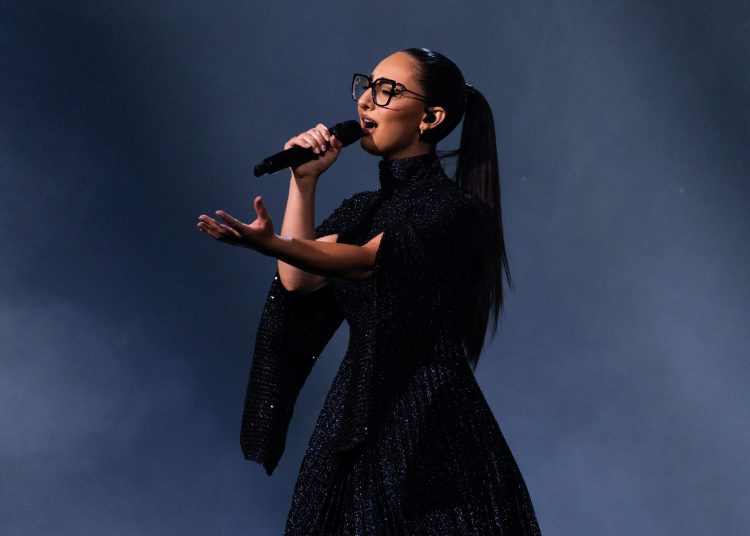 Klavdia from Greece performed Asteromáta in the Grand Final of Eurovision 2025 in Basel, Switzerland