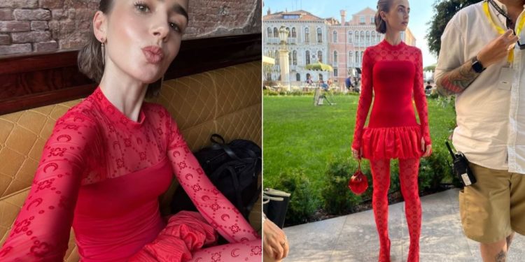 Λίλι Κόλινς: Γιορτάζει την παγκόσμια επιτυχία του «Emily in Paris» με το πιο εμβληματικό look της σεζόν